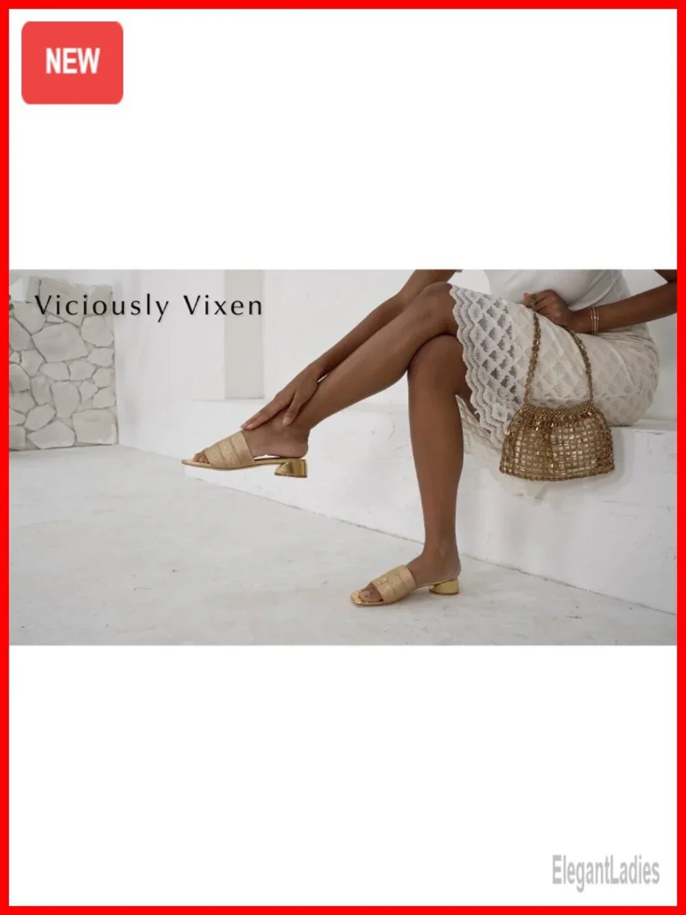 Women's Kitten Heel Slide Mule Sandals Faux Leather Square Open Toe